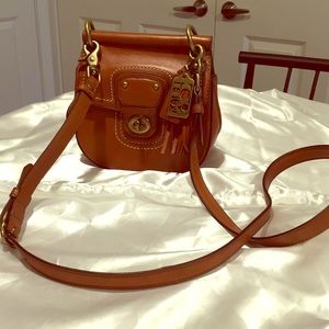 Coach leather handbag.